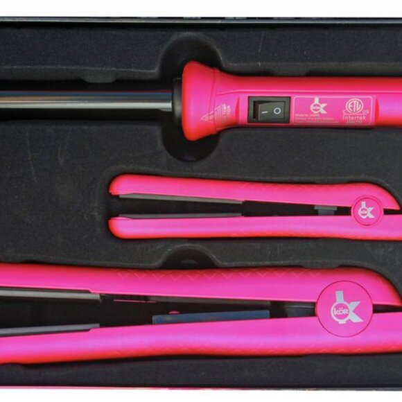 HSK #29 VELVET TOUCH PINK ESSENTIAL STYLING KIT BETTER THAN CHI & GHD - Picture 3 of 3